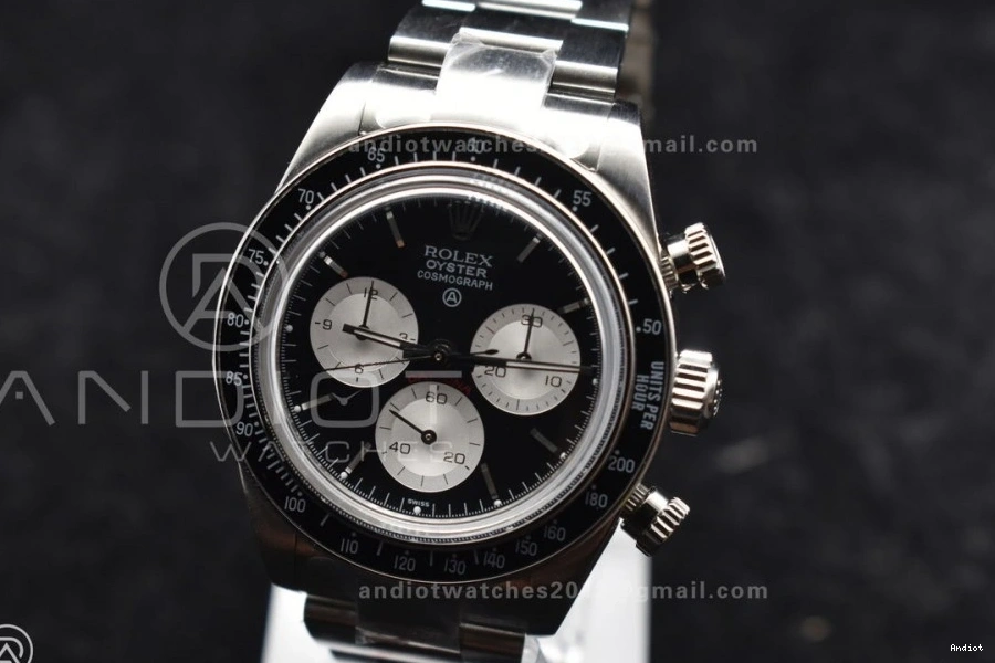 on Best Edition A7750 ADGF SS SS Bracelet Dial White Daytona Black 1122